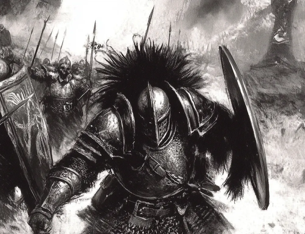 The March of Chaos: Arcane Journal | Warhammer The Old World Un Guerrero del Caos al frente de las Hordas del Caos